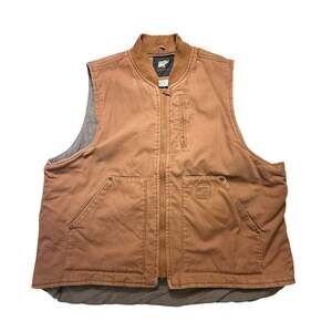 Golden Elephant Canvas Work Vest Brown Size XL